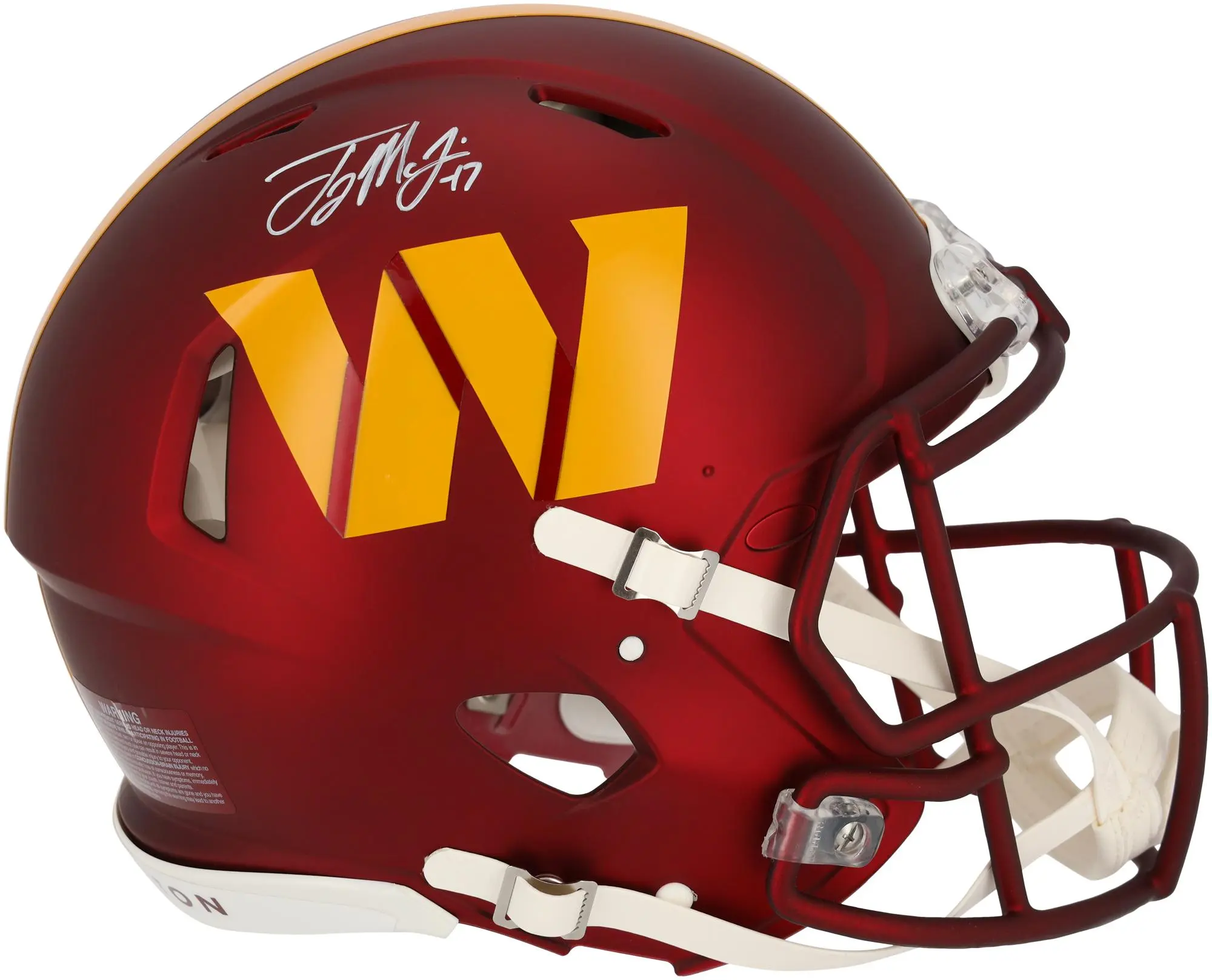 Terry McLaurin Washington Commanders Autographed Riddell Speed Authentic Helmet - Fanatics Authentic Certified