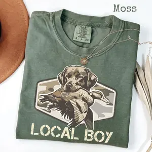 Comfort Colors Local Boy T-Shirt, Deer Hunting Shirt, Deer Hunting Camouflage Tee, Country Boy Shirt, Deer Camo Hunting