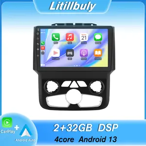 9" Android 13 Car Stereo for Dodge Ram 1500 2500 3500 2013-2018 touch screen has Android Auto Wireless Carplay, Bluetooth WIFI supports GPS Navigation