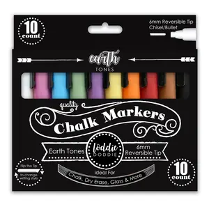 10ct Chalk Markers- Earth Tones