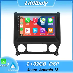 Car Stereo for Chevrolet Silverado / GMC Sierra 2014-2018 touch screen has Android Auto Wireless Carplay, Bluetooth WIFI supports GPS Navigation