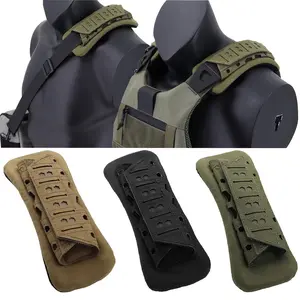 Outdoor Ultralight Tactical Shoulder Strap Pads Tactical Vest Shoulder Buffer Anti-Slip Liner Backpack Accessory Pad Backpack Bottom Nylon