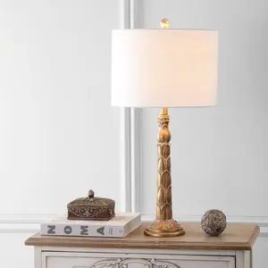 JONATHAN Y Blanche Resin LED Table Lamp , for bedroom, living room, foyer, hallways, dining room, dorms