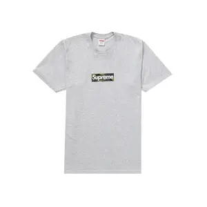 Supreme Men's Box Logo Tee (FW23) Ash Grey, from StockX