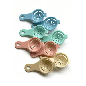 8 Pack Food Grade Egg Yolk & White Separator, Random Color Egg Filter Divider Spoon, Kitchen Gadget for Baking, Cooking & Dessert Making