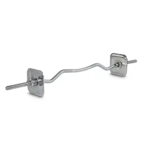 EZ Curl Bar for Quick-Lock Dumbbell Plates - Versatile Tool for Effective Curl Training