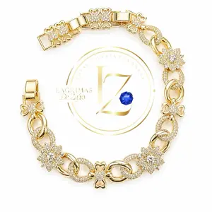 Elegant Artificial Zircon Bracelet for 7-8 in Wrist, Jewelry Accessory