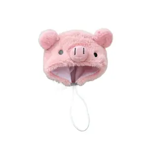 Cute Pet Hat for Cats Dogs, Adorable Piggy Design, Funny Costume Accessory, Yorkie Bichon Puppy Photo Prop, Fun Animal Headwear
