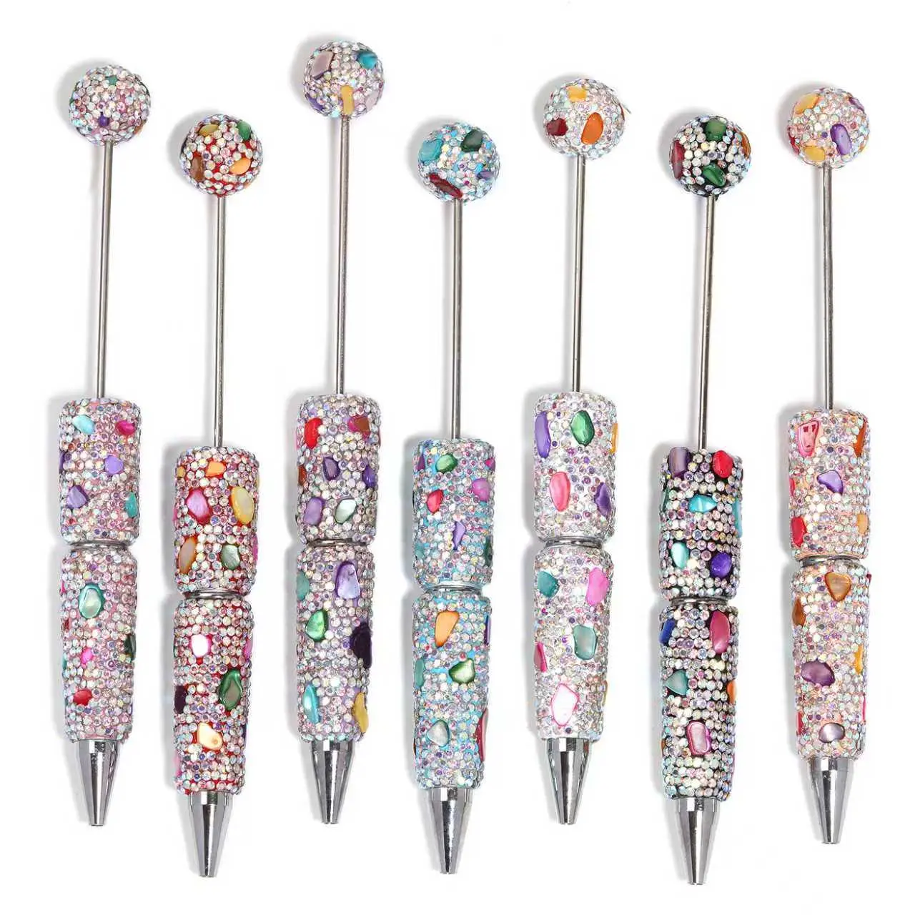 HG015025 Shell Rhinestonepen 7pcs