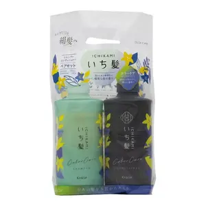 Kracie Ichikami Color Care Shampoo & Conditioner Pair Set (480ml+480g)