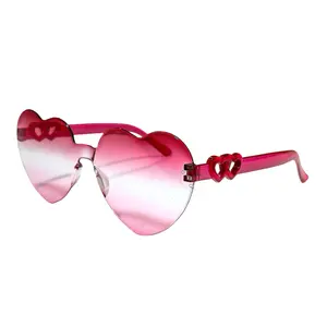 Y2K Candy Color Rimless Party Sunglasses | UV375 Protection Unisex Fun Shades for Festival & Rave