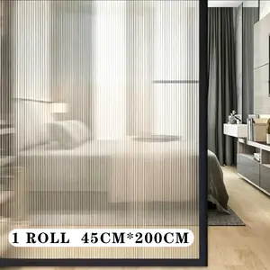 Privacy Window Film, 45cm X 200cm, Anti-Glare, Privacy Shield, Bathroom Door, Transparent Yet Opaque, Easy to Apply