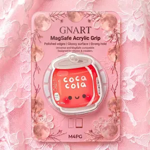 Cute Spicy Cherry Soda Phone Grip MagSafe Acrylic Phone Stand Kawaii Maroon Soda Can Phone Holder Aesthetic Beverage Phone Accessory Funny Soda Pop Lover Gift Foodie Gift Idea
