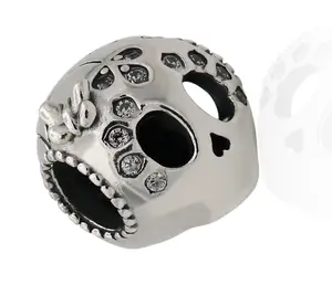 PANDORA Sparkling Skull Charm 797866CZ