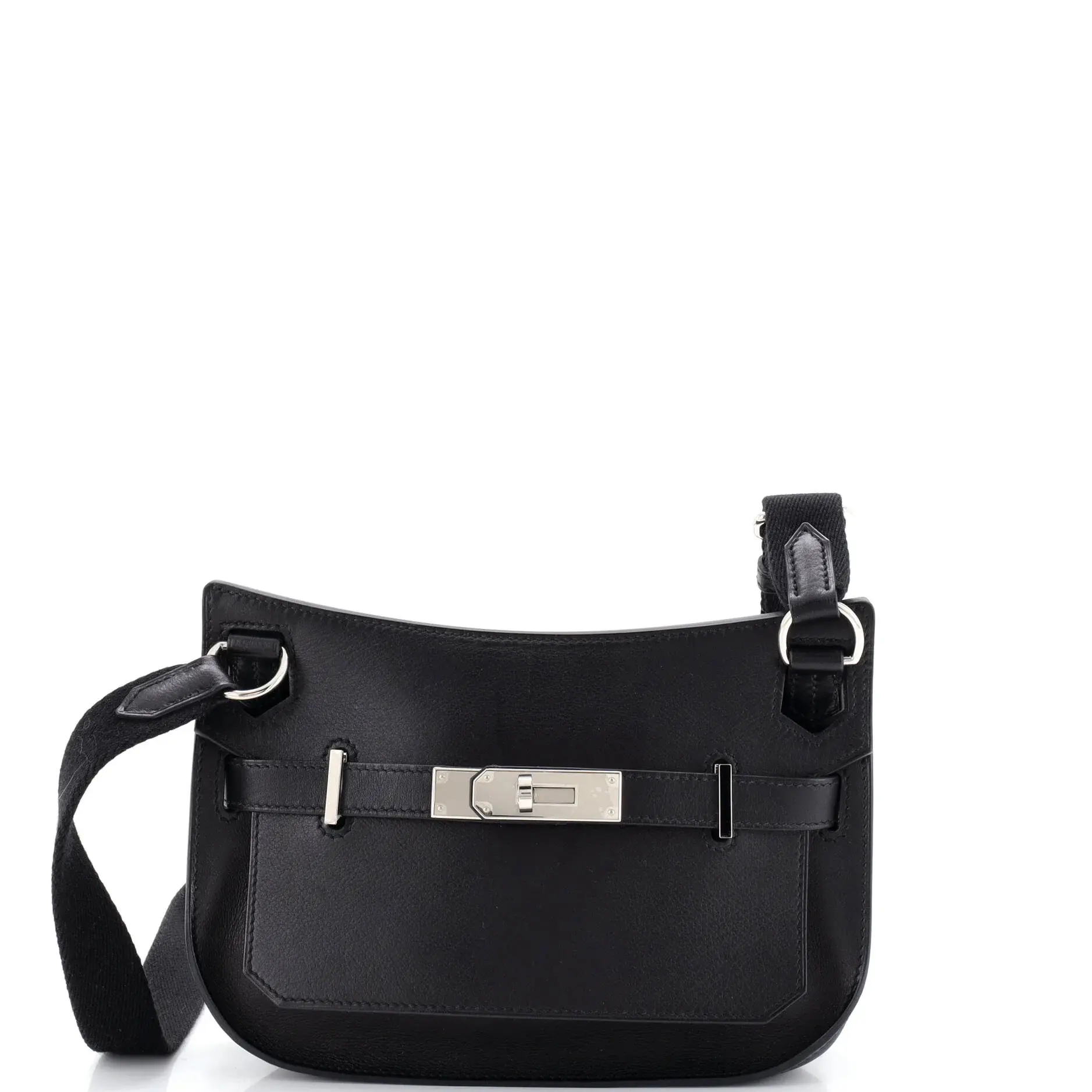 Pre-owned HERMÈS Leather Shoulder bags Hermes Jypsiere Bag Evergrain Mini by Rebag