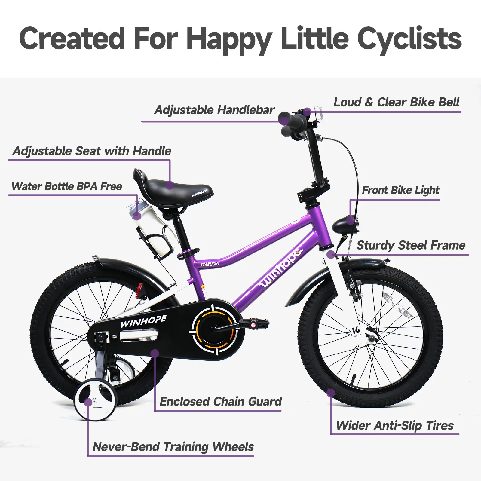 Purple & 95% pre-assembled