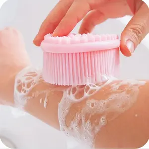 Hygienic Silicone Exfoliating Shower Scrubber: Gentle Exfoliation, Massage & Quick Dry for All Skin Types - Perfect for Smooth, Healthy Skin