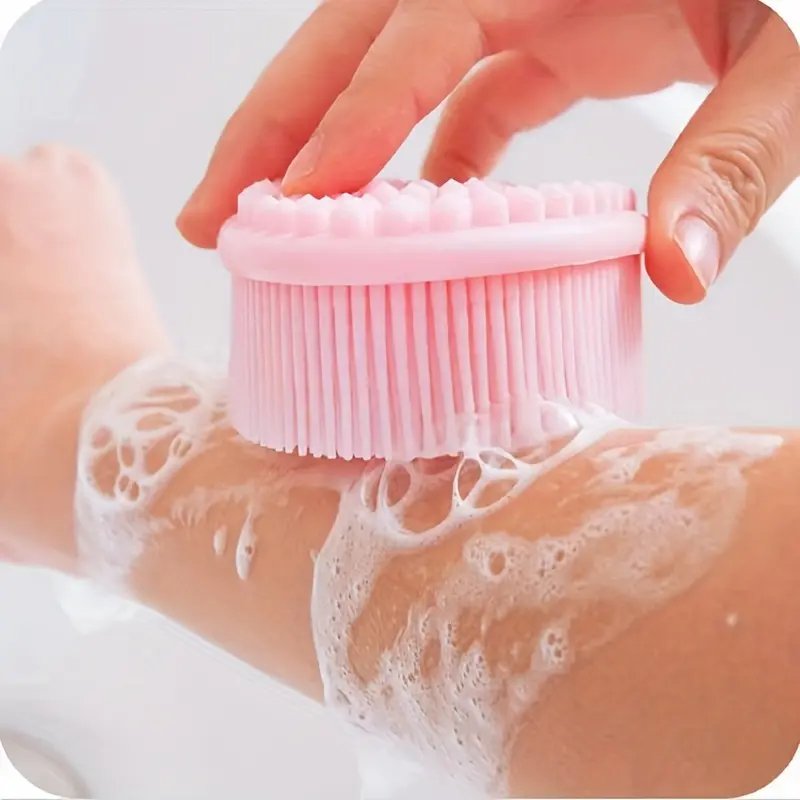 Hygienic Silicone Exfoliating Shower Scrubber, Body Scrubber: Gentle Exfoliation, Massage & Quick Dry for All Skin Types - Perfect for Smooth, Healthy Skin