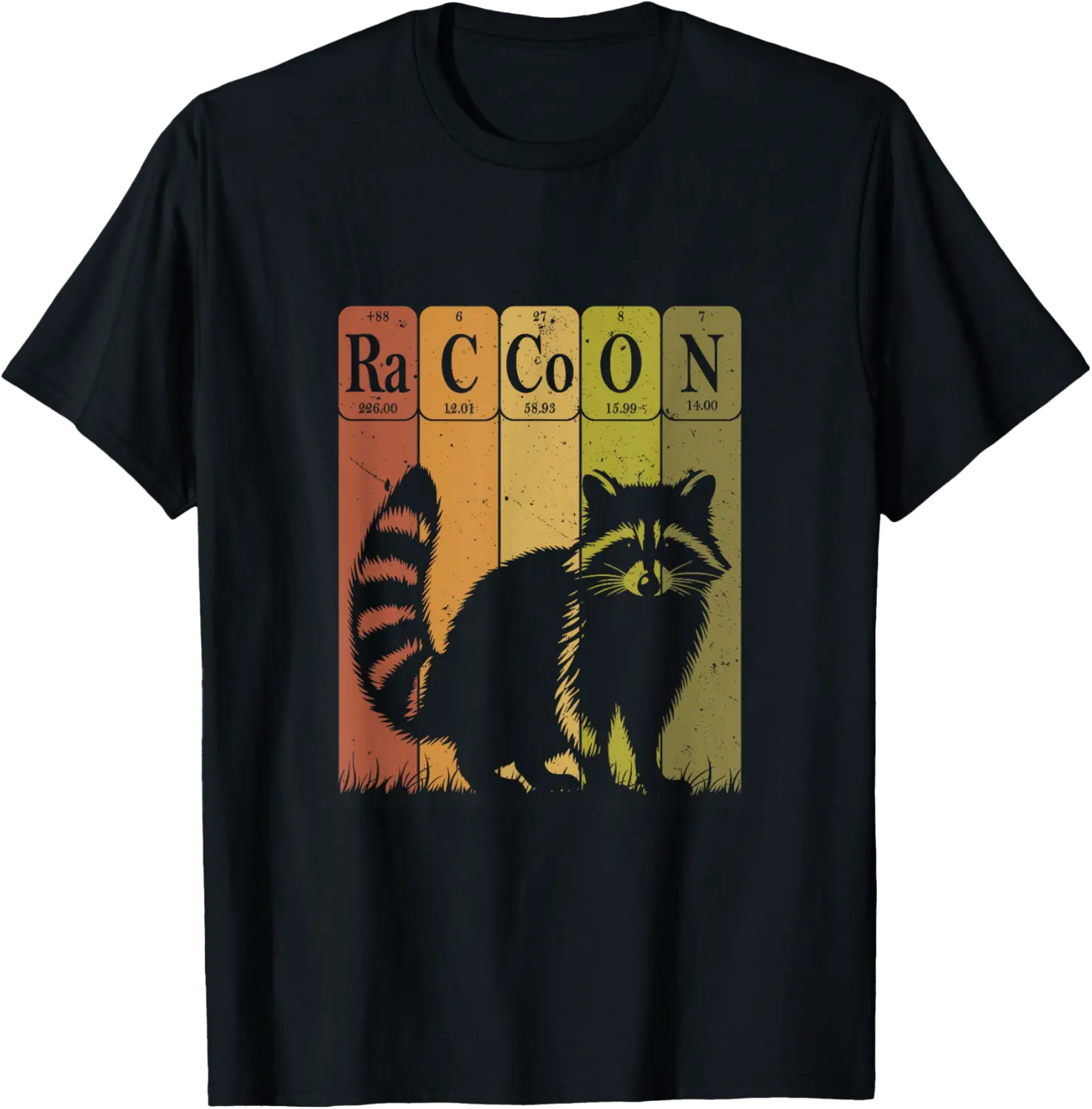 Raccoon Periodic Table of Elements Shirt Chemistry Racoon T-Shirt - Viqarfaroo Shop 23B0D3CJ2WM8