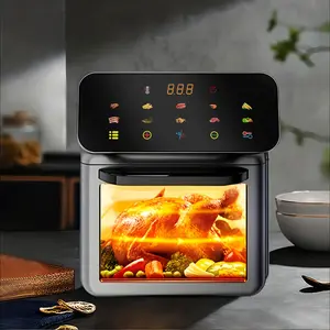 SPZTJK Air Fryer, Roast, Bake, Air Fry, Roast, Broil, Reheats, & Dehydrates, Fries, Frozen Food, Veggies, and Juicy Meat, Less Oil, Easy Meals, Healthy Meals, Compact