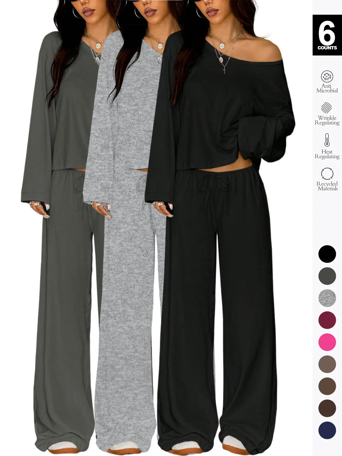 black + dark gray + light gray.