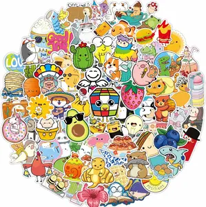 100Pcs Funny Stickers for Teens, Cute Water Bottle Stickers Vinyl Waterproof Sticker, Cool Laptop Skateboard Bumper Aesthetic Sticker Pack for Party Favors School Rewards