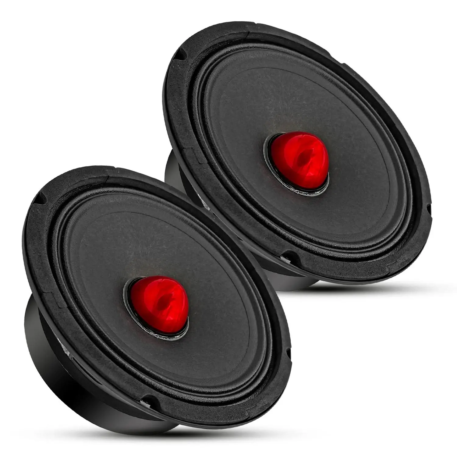 5 Core 6.5 Inch Midrange Speaker Pair 400W Aluminum Bullet 4 Ohm Pro Audio Slim Car Door Loudspeaker