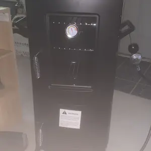 MAISON BACKYARDS Vertical Barbecue Smoker Set with Cover, Grills, 3 Removable Shelves, Temperature Control, Sturdy Alloy Steel Construction