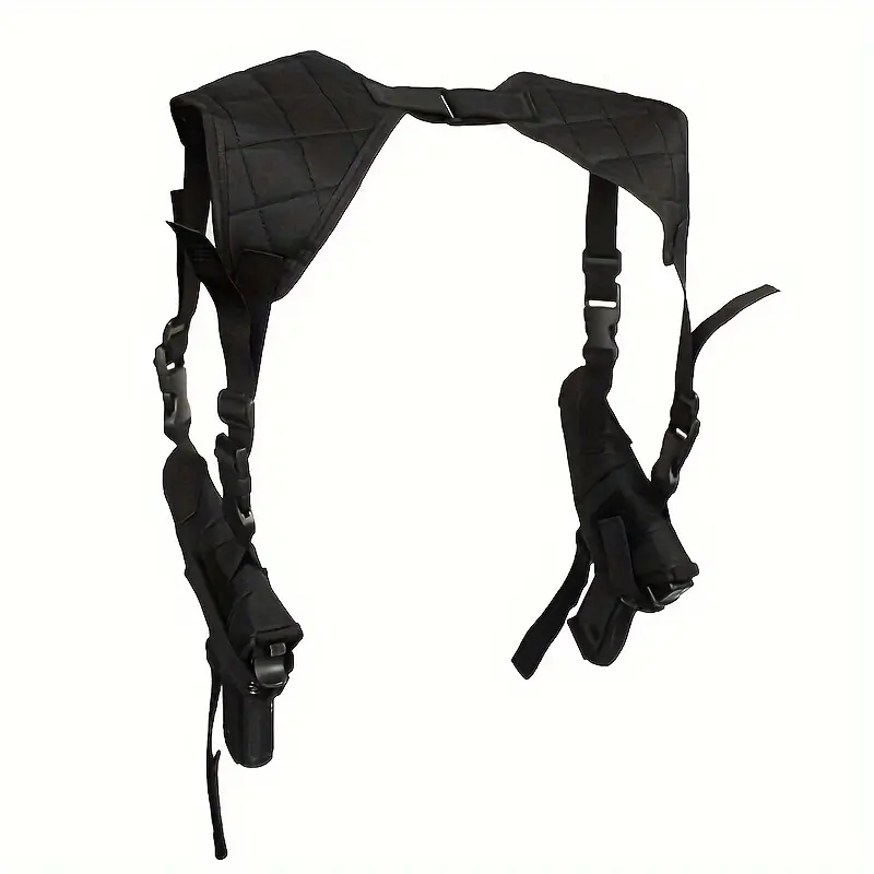 Tactical Underarm Shoulder Holster for Invisible Concealed Carry, Quick-Draw Pistol Rig with Dual Magazine Pouches for Outdoor Hunting, Self-Defense, Underarm Carry, Adult