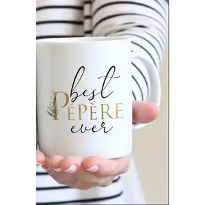 Personalized [SEND CUSTOM VIA MESSENGER] Grandparents Gift Coffee Mug Set Of 2 Memere Pepere Gift For French Grandma Gift Grandpa Gift Ceramic Mug Gift Set Grandparents Day Farmhouse Decor Pregnancy Reveal