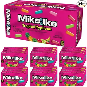 Mike and Ike Tropical Typhoon Candy, 0.78 Ounce Box (Pack of 24), Chewy Candy, Vending Machine Candy