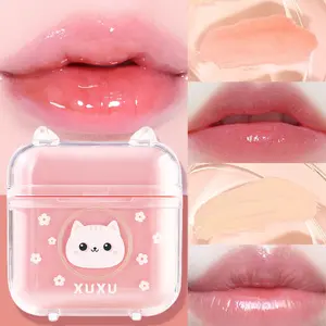 Jelly Lip Mask For Cats - Shiny, Plump Lips With, Hydrating Lip Gloss. Perfect For All Beige Types, Moisturizing Lip Oil, For Both Daily Use And Overnight Wear, Making It An Ideal Gift For Christmas, New Year, And Valentine's Day - 4g