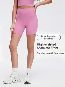 Women's High Waisted 1/3 Pack Biker Shorts with Pockets, Tummy Control Plus Size Spandex Shorts for Gym Yoga Running Summer Clothes