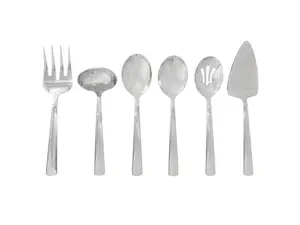 Oster Eastleigh 6 Piece Stainless Steel Hostess Set with Mirror Polish Finish
