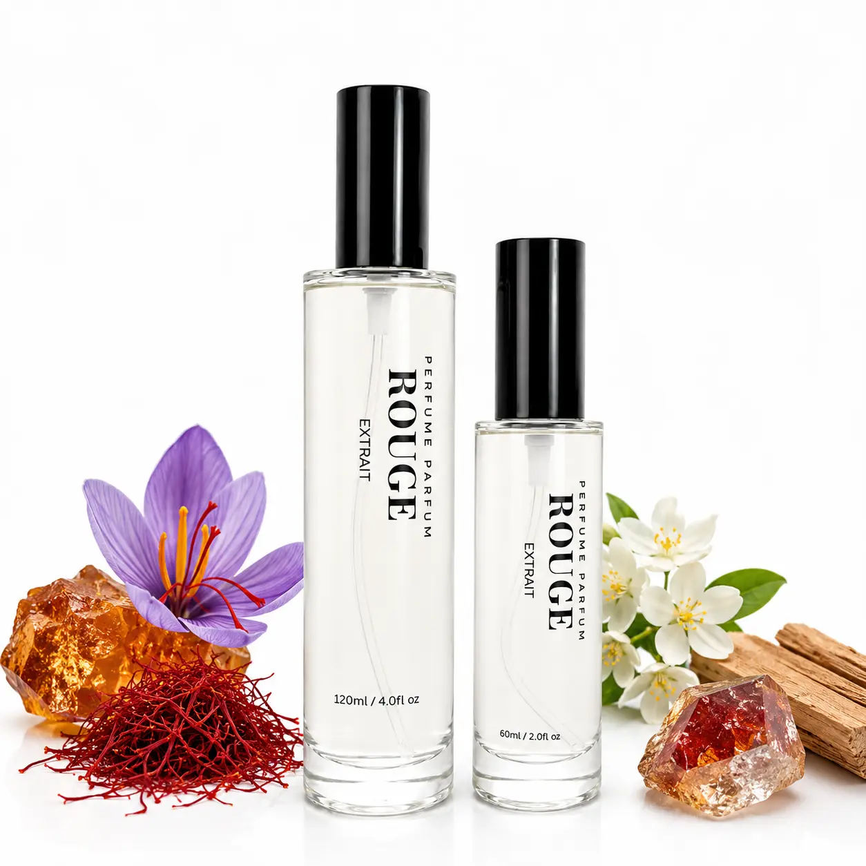 Rouge | Extrait de Parfum | Saffron & Amberwood | Luxury Inspired Scent | 60ml / 120ml