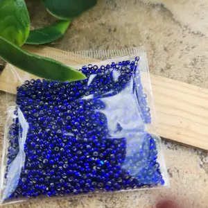 Zcech Glass Beads 10/0 - Iridescent Royal Blue Seed Beads for Jewelry Making and Crafting