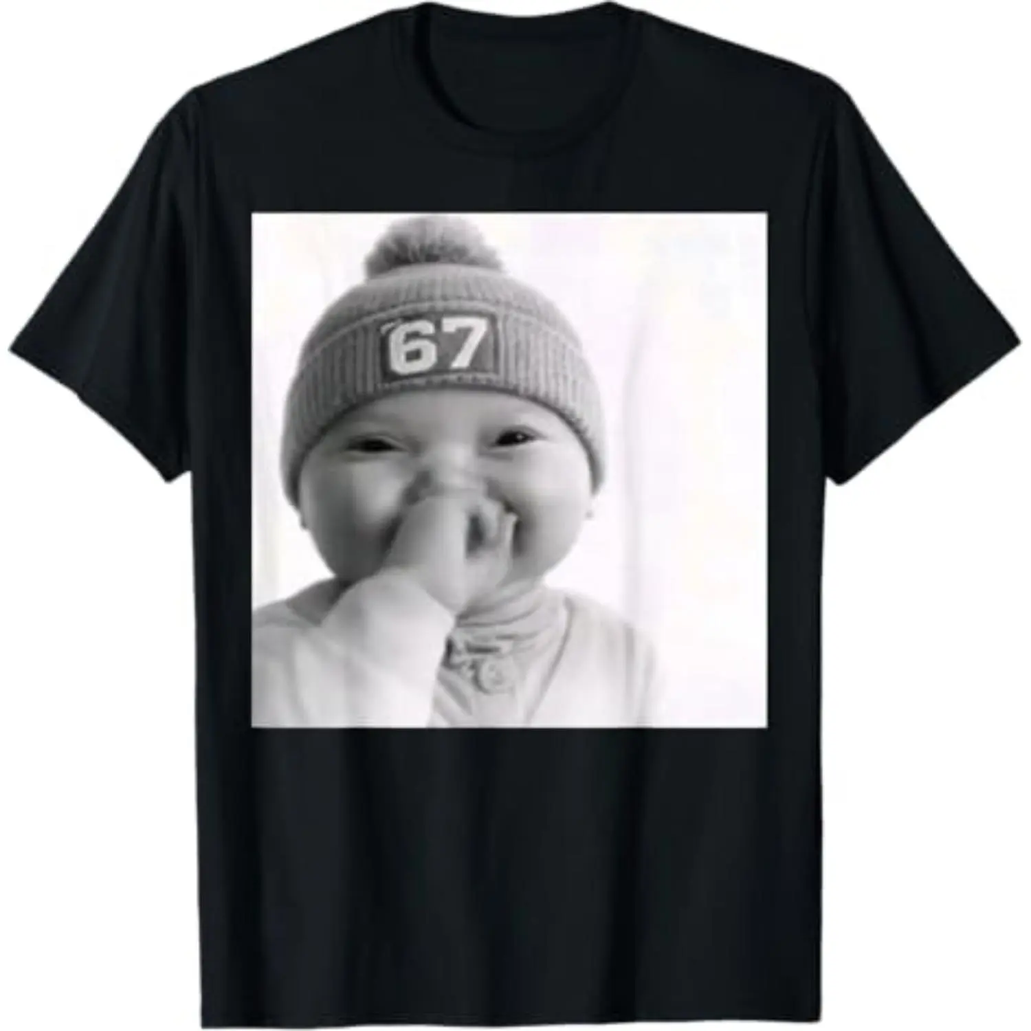 Express Your Humor with Unique AI Baby 67 Meme T Shirt Design