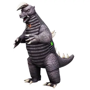 7ft Black King Inflatable Costume for Adults from 5 ft 1 in to 6 ft 1 in Height- Lightweight Polyester, Perfect for Halloween & Christmas Party Dress Up Cosplay Prop & Viral TikTok Party Look Dino Suit