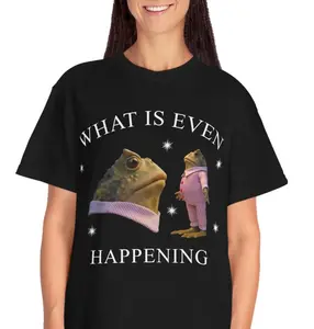 What Is Even Happening Frog Meme T-Shirt, Funny Frog Meme Tee, Gag Meme Shirt, Meme T-Shirt, Sarcastic Shirt, Silly Shirt