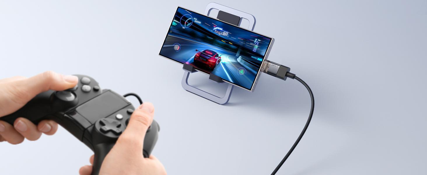 JSAUX  USB C Male to USB Female OTG Adapter 3.0 [3 Pack], Compatible with MacBook, iPhone, Samsung Galaxy, All USB C Smartphone Cellphone-Black