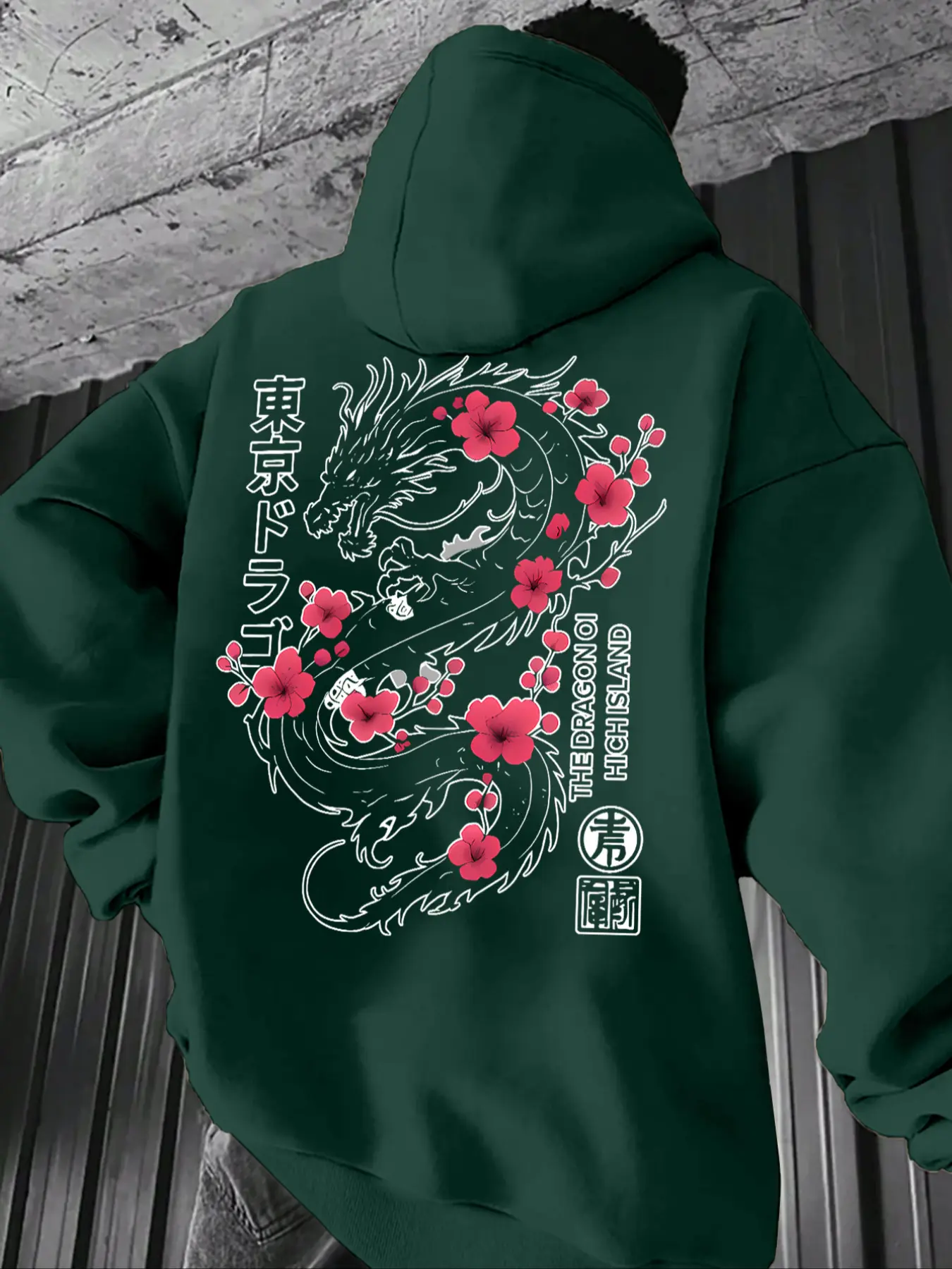 dragon embroidered hoodie - TikTok Shop