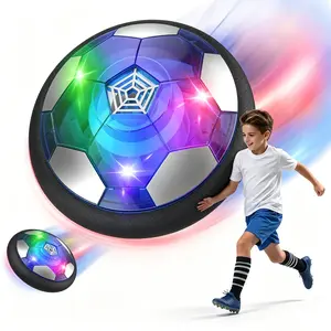 Rechargeable LED Hover Football, Air Floating Soccer Ball Soft Foam Edge, Indoor Training Game for Family Play Party Father’s Day Present,party gifts