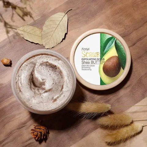 Deep Cleansing Skin Scrub Shea Butter, Skin Cleaning and Soothing Shower Mud, Moisturizing Bath Cream for Men and Women, Body Care Beauty Accessories