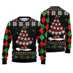 Golf Christmas Tree Snow Sweater, Ugly Sweater For Men & Women, Perfect Outfit For Christmas New Year Autumn Winter