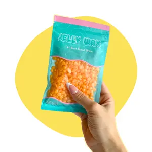 Orange Citrus Ultra-Jelly Wax - Gentle & Sensitive Skin Friendly - Rosin-Free Stripless Wax for Hair Removal