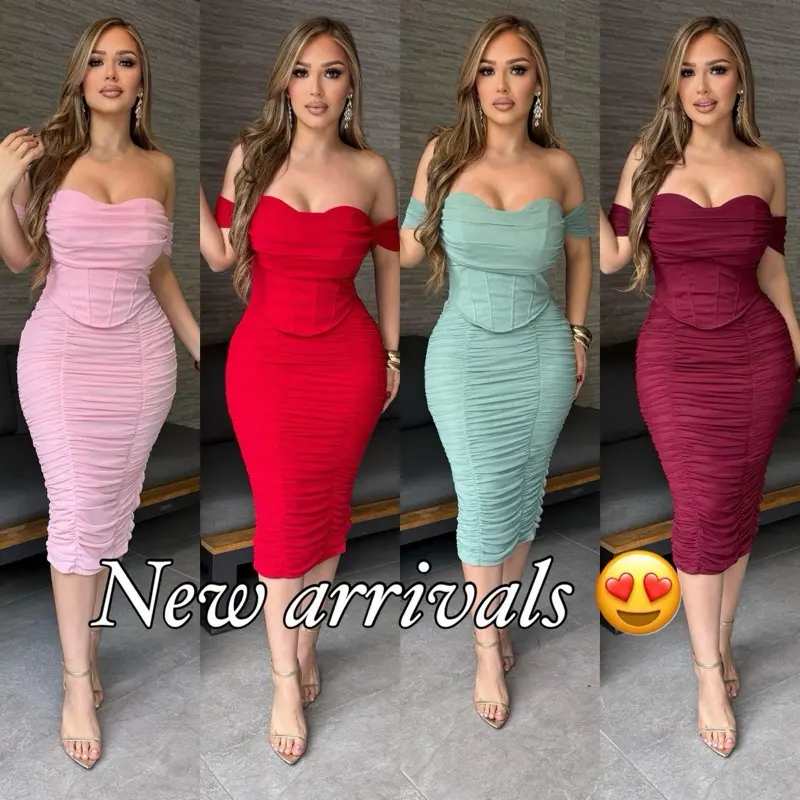 Mellody corset style mid dress