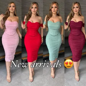 Mellody corset style mid dress