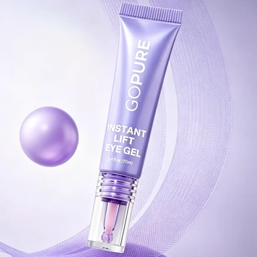 GOPURE INSTANT LIFT EYE GEL 10ML, Dermatologist Approved Collagen Peptide Under Eye Cream, Instant Depuff Tightening Eye Serum, Smooth Crow’s Feet Reduce Puffy Bags For Anti-Aging Mature Skin