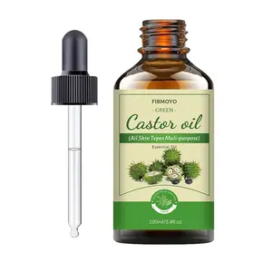 100ml / 3.38oz Pure Castor Oil, Natural Organic Castor Seed Essential Oil, Suitable for Face, Body, and Hair, Ideal for Massage, Skin Care, Bathing, and Relaxation in Diffusers, Vegan Body Oil, Moisturizing Body Oil