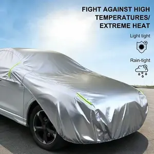 Universal Car Half Body Cover,Sun Shade,Hood Dust Cover,Waterproof,Snow and Frost Prevention,Ideal for Daily Outdoor Parking and Garage Use